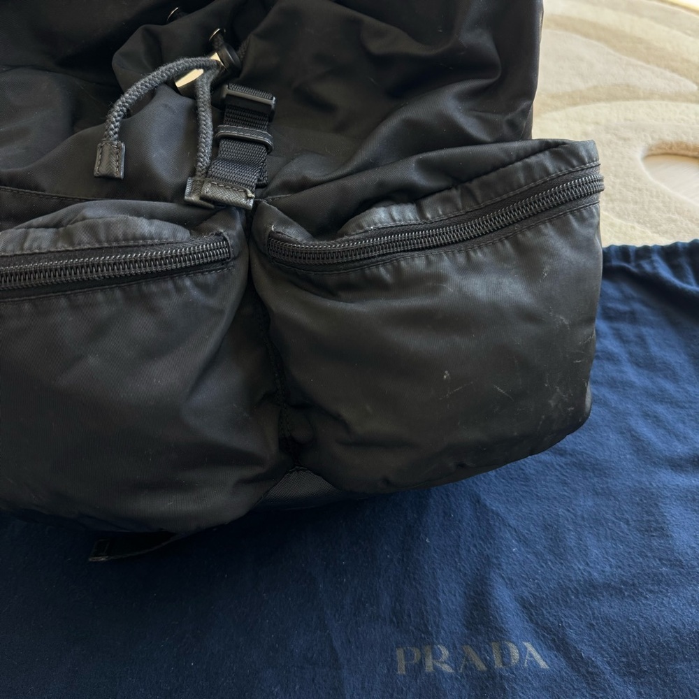 Prada Tessuto Nylon Saffiano Vela Backpack – Black - Picture 7 of 8